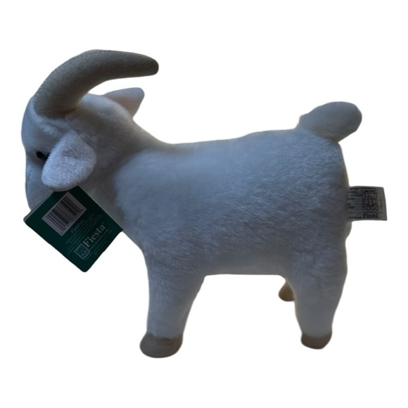 NWT Fiesta White Plush Goat Stuffed Animal - Picture 2 of 6